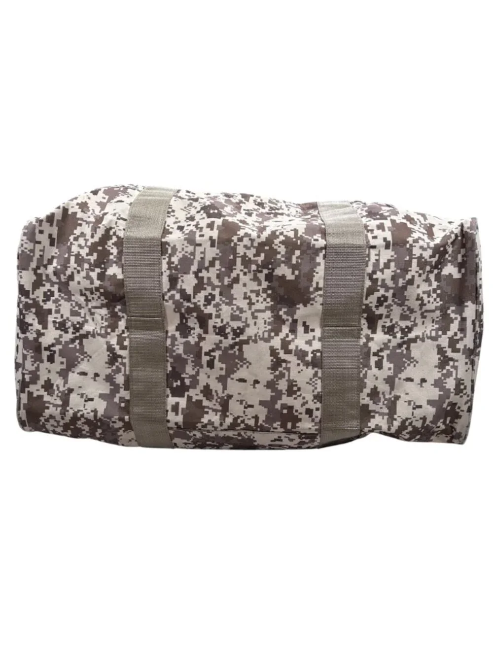 Digital Desert Camouflage Duffel Bag Lightweight Canvas Brown Beige